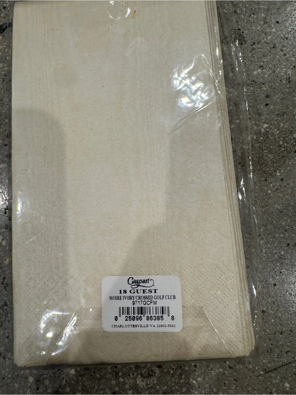 Augusta Ivory Golf Guest Hand Towel 18